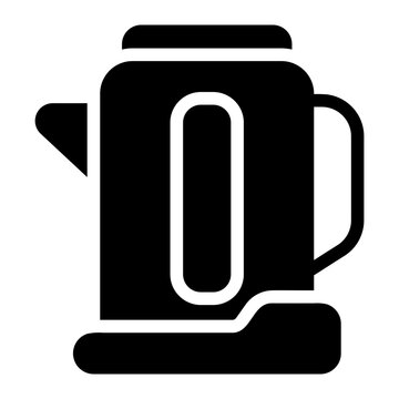 electric kattle Solid icon