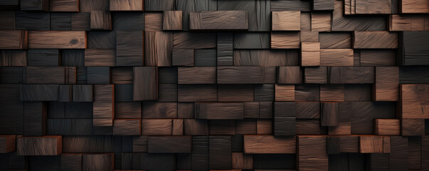 Hard wood or Wood squares Pattern Blocks Collage.