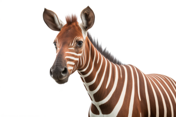Detailed Quagga with transparent background, ideal for wildlife and educational projects, vector art of extinct zebra species for digital and print use