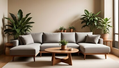 Photo interior modern design room 3d illustration