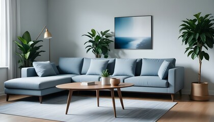 Photo interior modern design room 3d illustration
