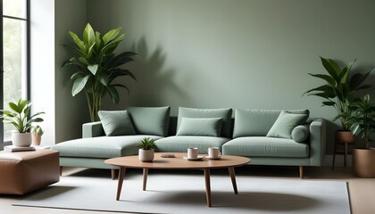 Photo interior modern design room 3d illustration