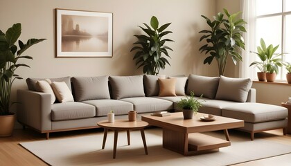 Photo interior modern design room 3d illustration