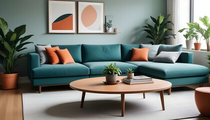 Photo interior modern design room 3d illustration