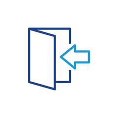 Enter icon, login icon vector