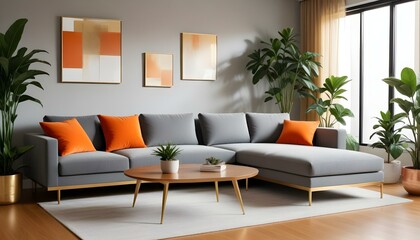 Photo interior modern design room 3d illustration