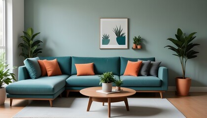 Photo interior modern design room 3d illustration