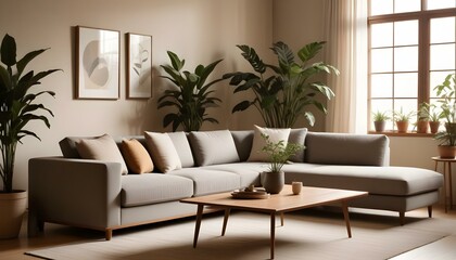 Photo interior modern design room 3d illustration