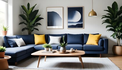 Photo interior modern design room 3d illustration