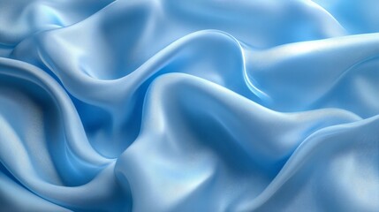 Obraz premium Elegant Light Blue Satin Fabric with Luxurious Texture