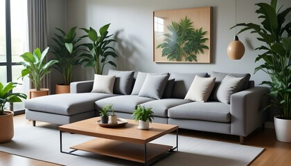 Photo interior modern design room 3d illustration