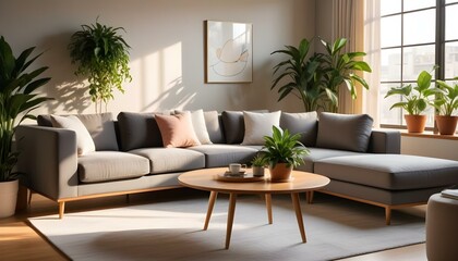 Photo interior modern design room 3d illustration