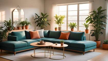 Photo interior modern design room 3d illustration