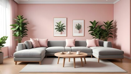 Photo interior modern design room 3d illustration