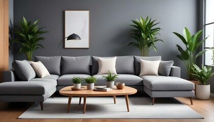 Photo interior modern design room 3d illustration