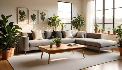 Photo interior modern design room 3d illustration