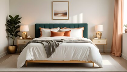 Photo interior modern design room 3d illustration