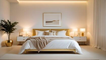 Photo interior modern design room 3d illustration