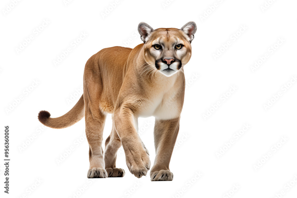 Canvas Prints high-resolution cougar isolated on transparent background for wildlife design projects and nature-th