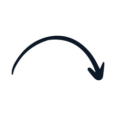 Hand Drawn Arrow Vector. png and vector illustration on transparent background