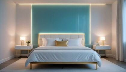 Photo interior modern design room 3d illustration