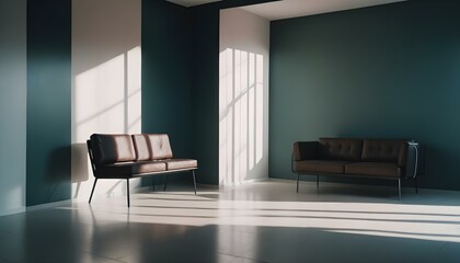 Photo interior modern design room 3d illustration