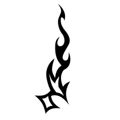 Simple Tattoo design. Tattoo tribal design vector. Art tribal tattoo Stencil.