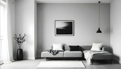 Photo interior modern design room 3d illustration