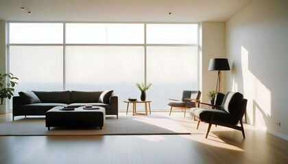 Photo interior modern design room 3d illustration