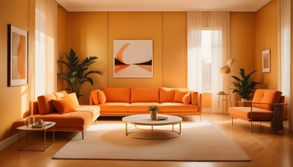 Photo interior modern design room 3d illustration