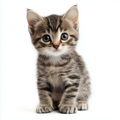 Obraz premium Cat isolated on white background
