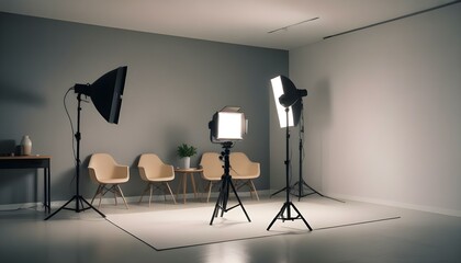 Photo interior modern design room 3d illustration