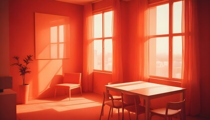 Photo interior modern design room 3d illustration