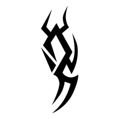Simple Tattoo design. Tattoo tribal design vector. Art tribal tattoo Stencil.