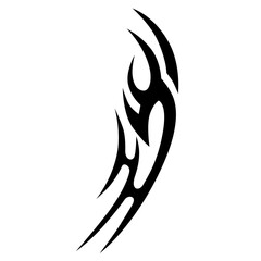 Simple Tattoo design. Tattoo tribal design vector. Art tribal tattoo Stencil.