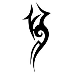 Simple Tattoo design. Tattoo tribal design vector. Art tribal tattoo Stencil.