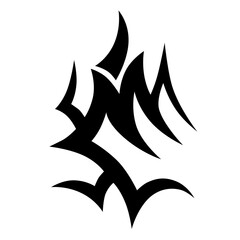 Simple Tattoo design. Tattoo tribal design vector. Art tribal tattoo Stencil.