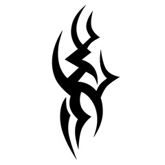 Simple Tattoo design. Tattoo tribal design vector. Art tribal tattoo Stencil.