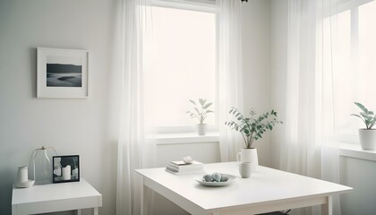 Fototapeta premium Photo interior modern design room 3d illustration