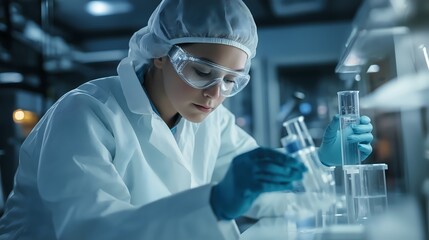 A pharmaceutical company implementing rigorous testing protocols to mitigate risks in drug development.