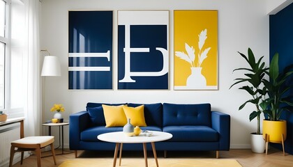 Photo interior modern design room 3d illustration