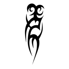 Tattoo simple designs. Tattoo tribal vector designs. Art tribal tattoo sketch.