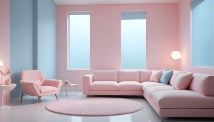 Photo interior modern design room 3d illustration