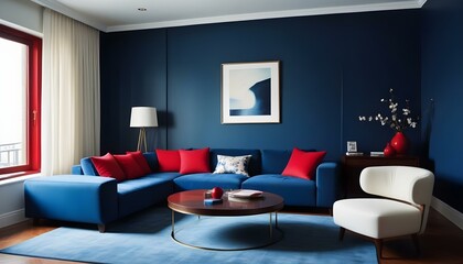Photo interior modern design room 3d illustration