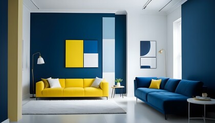 Photo interior modern design room 3d illustration