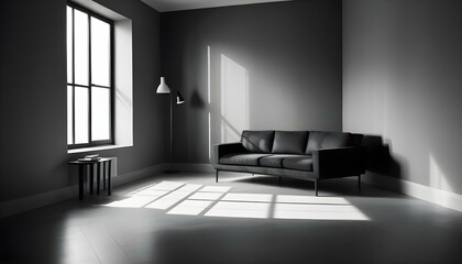 Photo interior modern design room 3d illustration