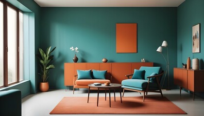 Photo interior modern design room 3d illustration