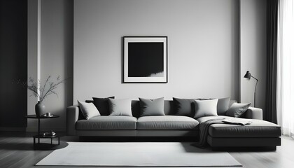 Photo interior modern design room 3d illustration