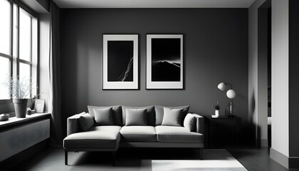 Photo interior modern design room 3d illustration