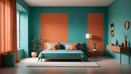 Photo interior modern design room 3d illustration